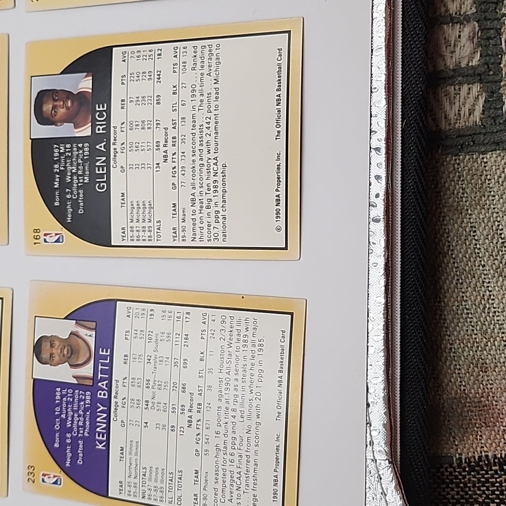 1990 NBA Hoops Rookie Cards 9 Count - Picture 15 of 16